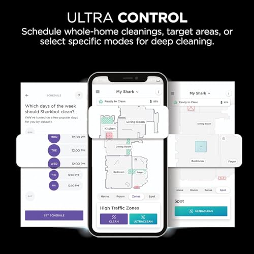 Shark AI Ultra Voice Control Robot Vacuum with Matrix Clean Navigation, Home Mapping, 60-Day Capacity, Self-Empty Base for Homes with Pets, Carpet & Hard Floors (Silver/Black)
