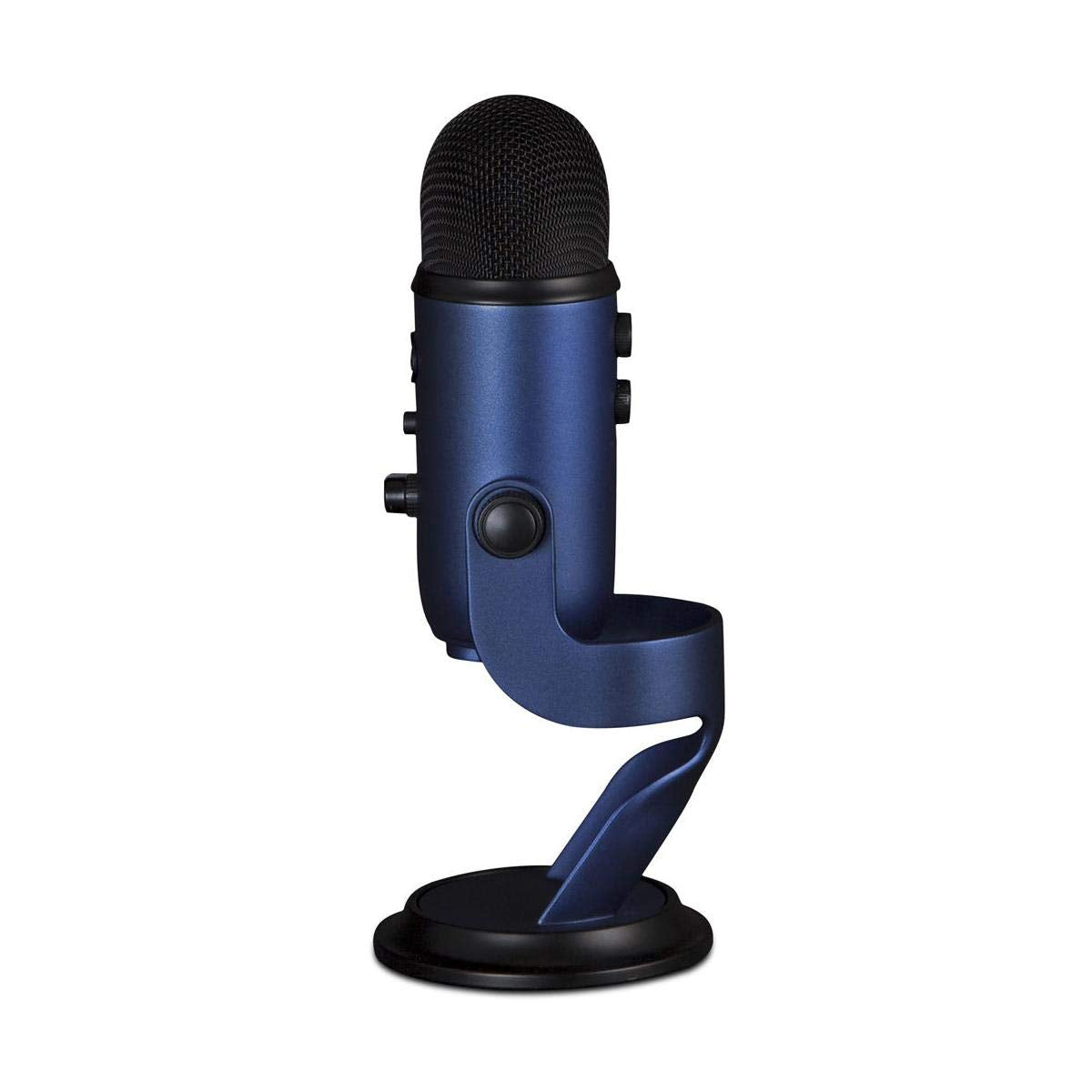 Logitech for Creators Blue Yeti USB Microphone for Gaming, Streaming, Podcasting, Twitch, YouTube, Discord, Recording for PC and Mac, 4 Polar Patterns, Studio Quality Sound, Plug & Play-Blackout