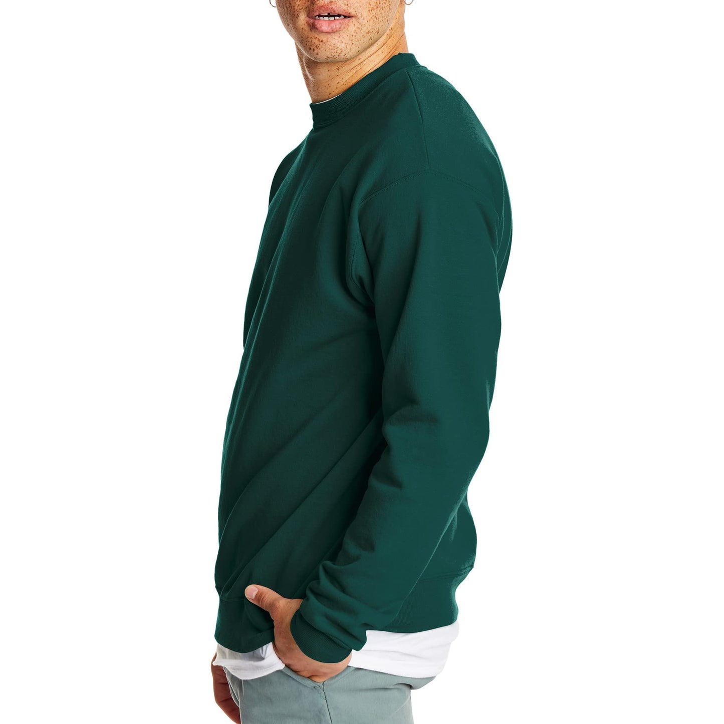 Hanes EcoSmart Fleece, Cotton-Blend Pullover, Crewneck Sweatshirt for Men (1 Or 2 Pack)