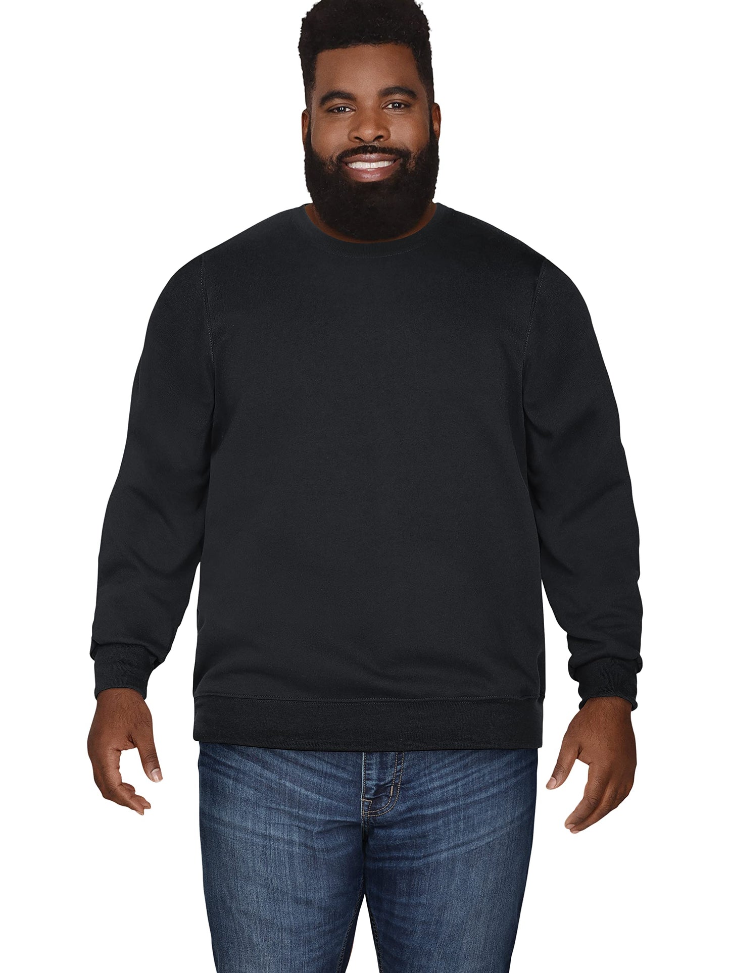 Fruit of the Loom Men's Eversoft Fleece Sweatshirts, Moisture Wicking & Breathable, Crewneck Sweatshirt