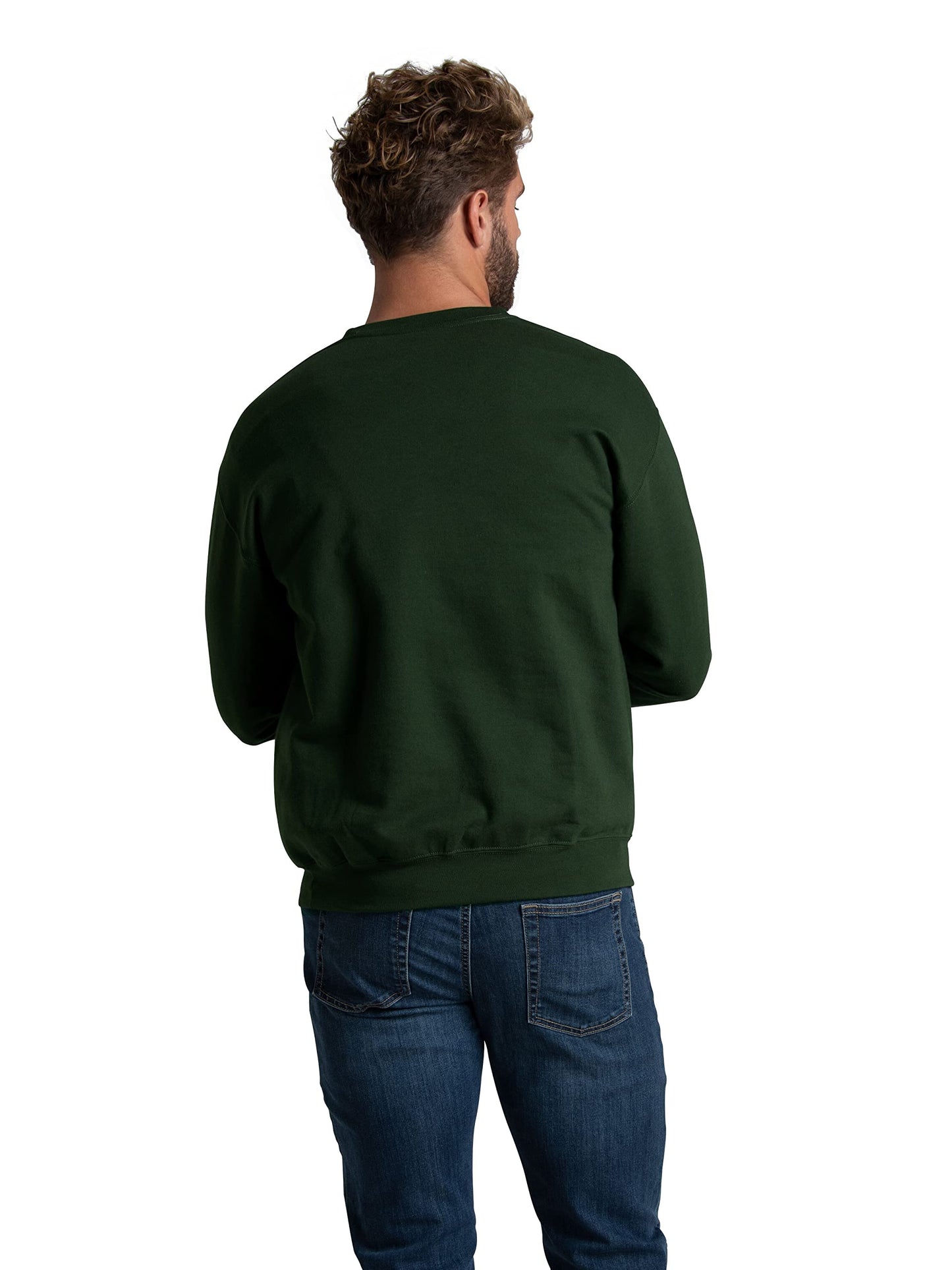 Fruit of the Loom Men's Eversoft Fleece Sweatshirts, Moisture Wicking & Breathable, Crewneck Sweatshirt