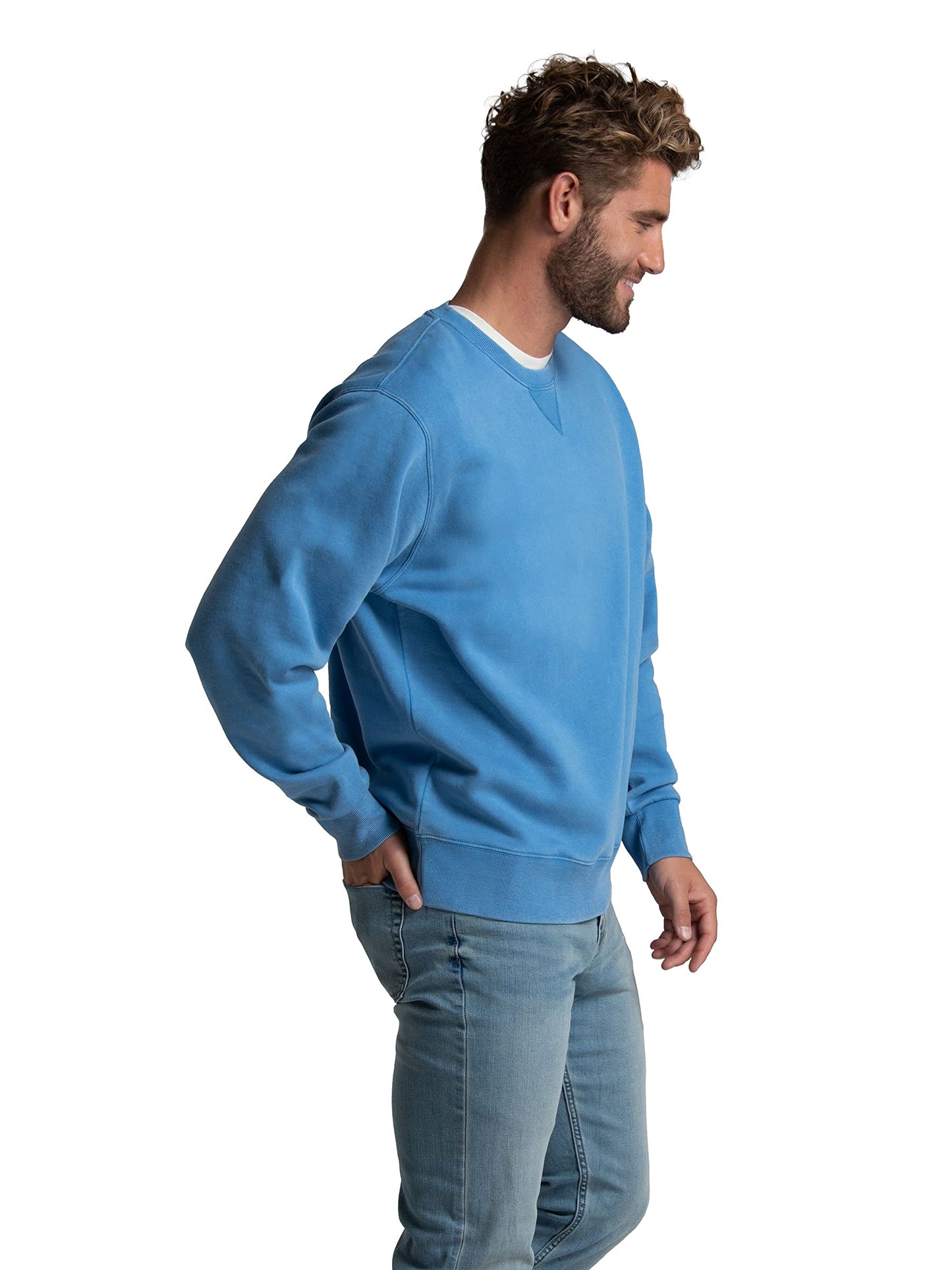 Fruit of the Loom Men's Eversoft Fleece Sweatshirts, Moisture Wicking & Breathable, Crewneck Sweatshirt