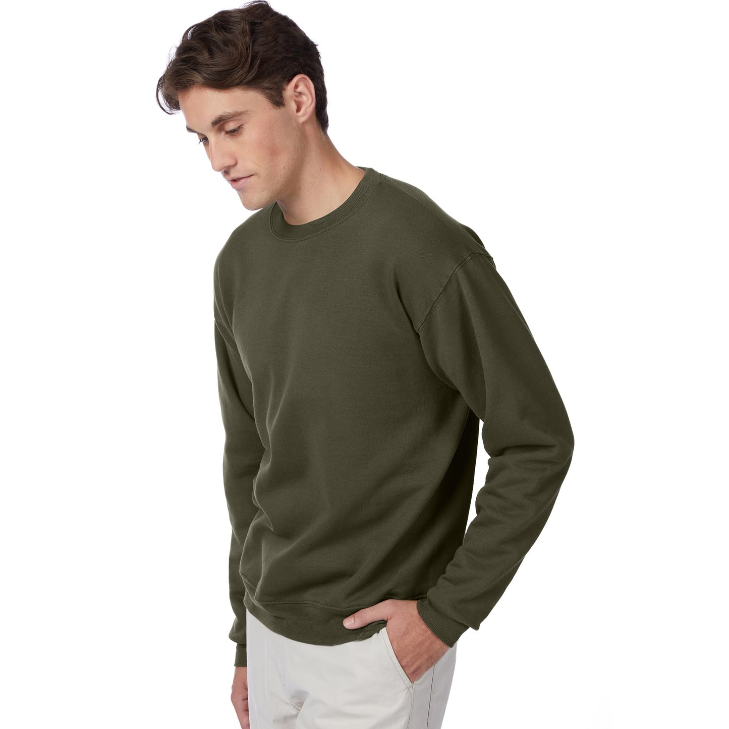 Hanes EcoSmart Fleece, Cotton-Blend Pullover, Crewneck Sweatshirt for Men (1 Or 2 Pack)