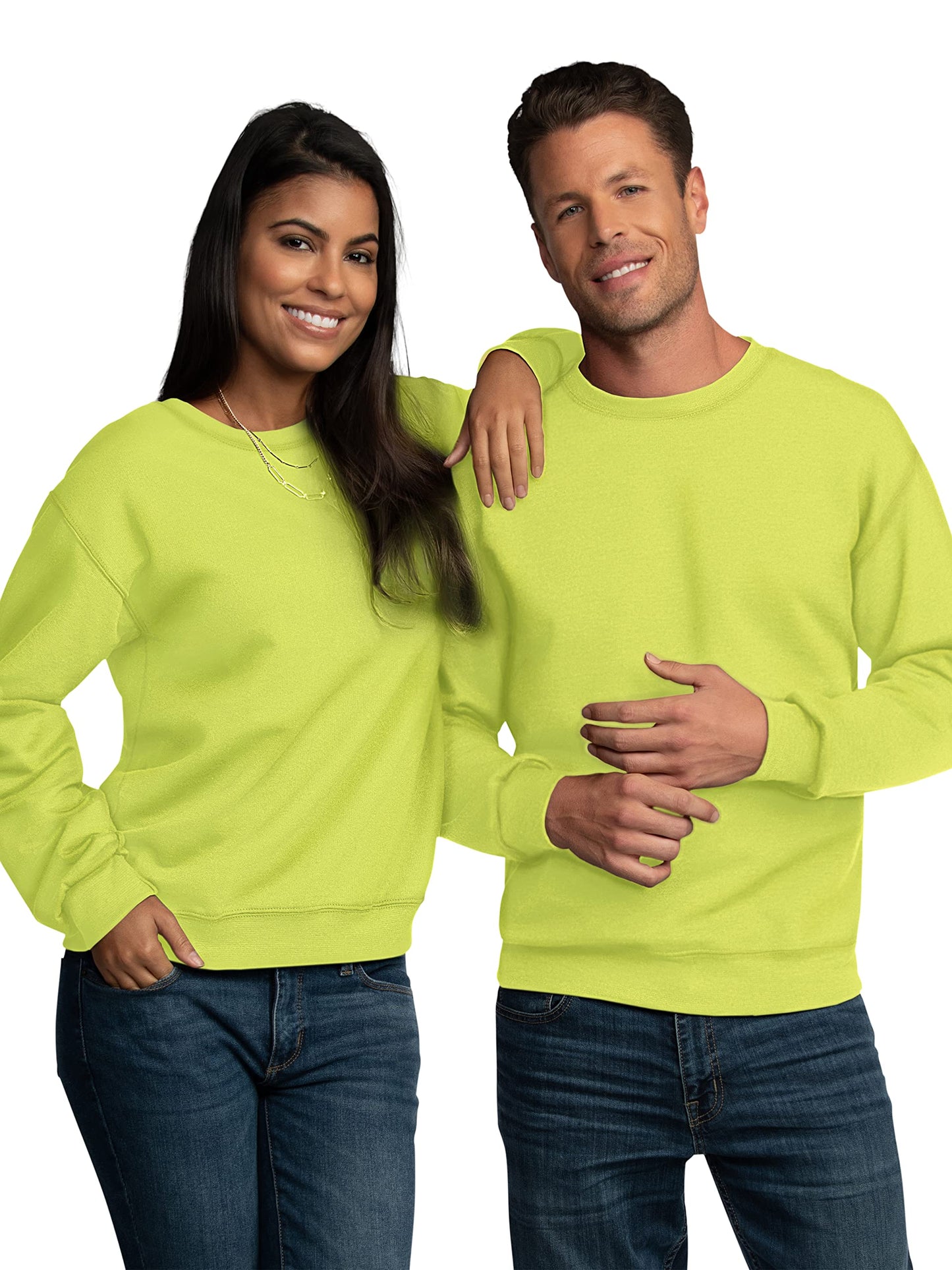 Fruit of the Loom Men's Eversoft Fleece Sweatshirts, Moisture Wicking & Breathable, Crewneck Sweatshirt