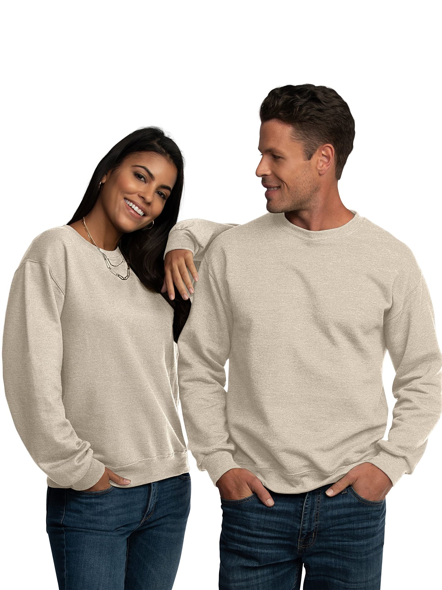 Fruit of the Loom Men's Eversoft Fleece Sweatshirts, Moisture Wicking & Breathable, Crewneck Sweatshirt